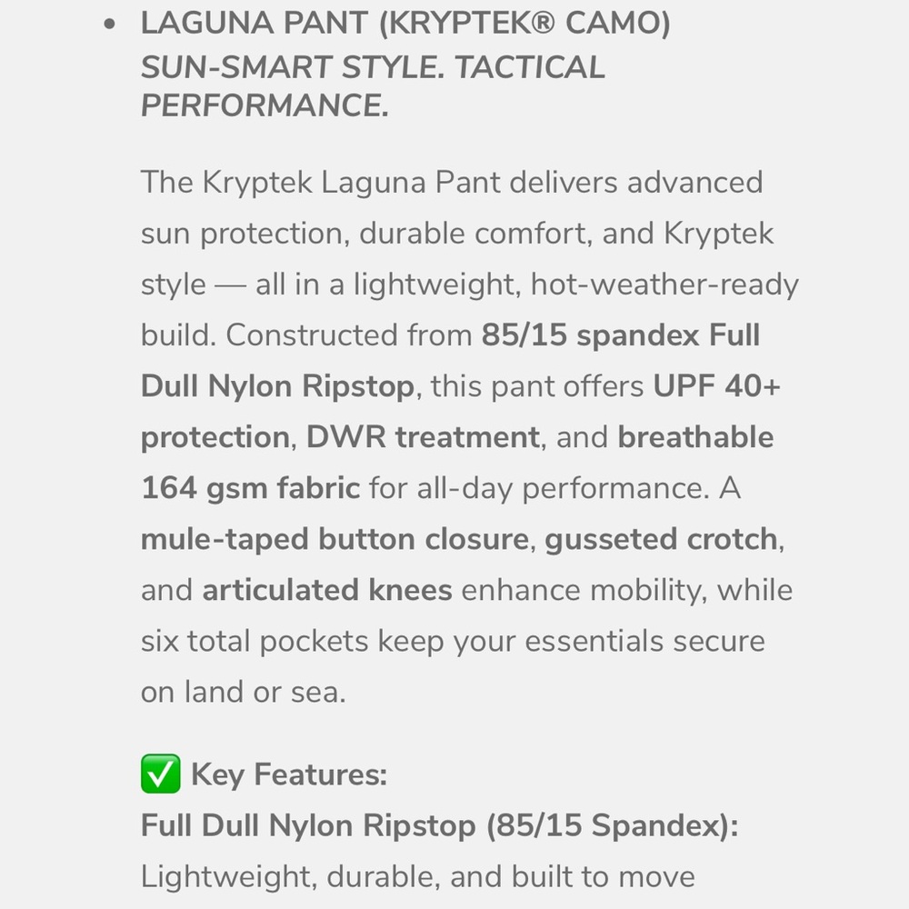 Kryptek Laguna Pants - Picture 7 of 7